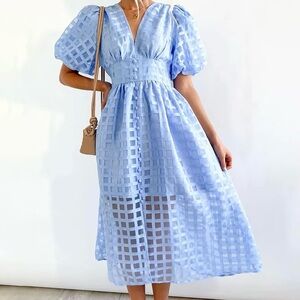 NWT Light Blue Midi Dress